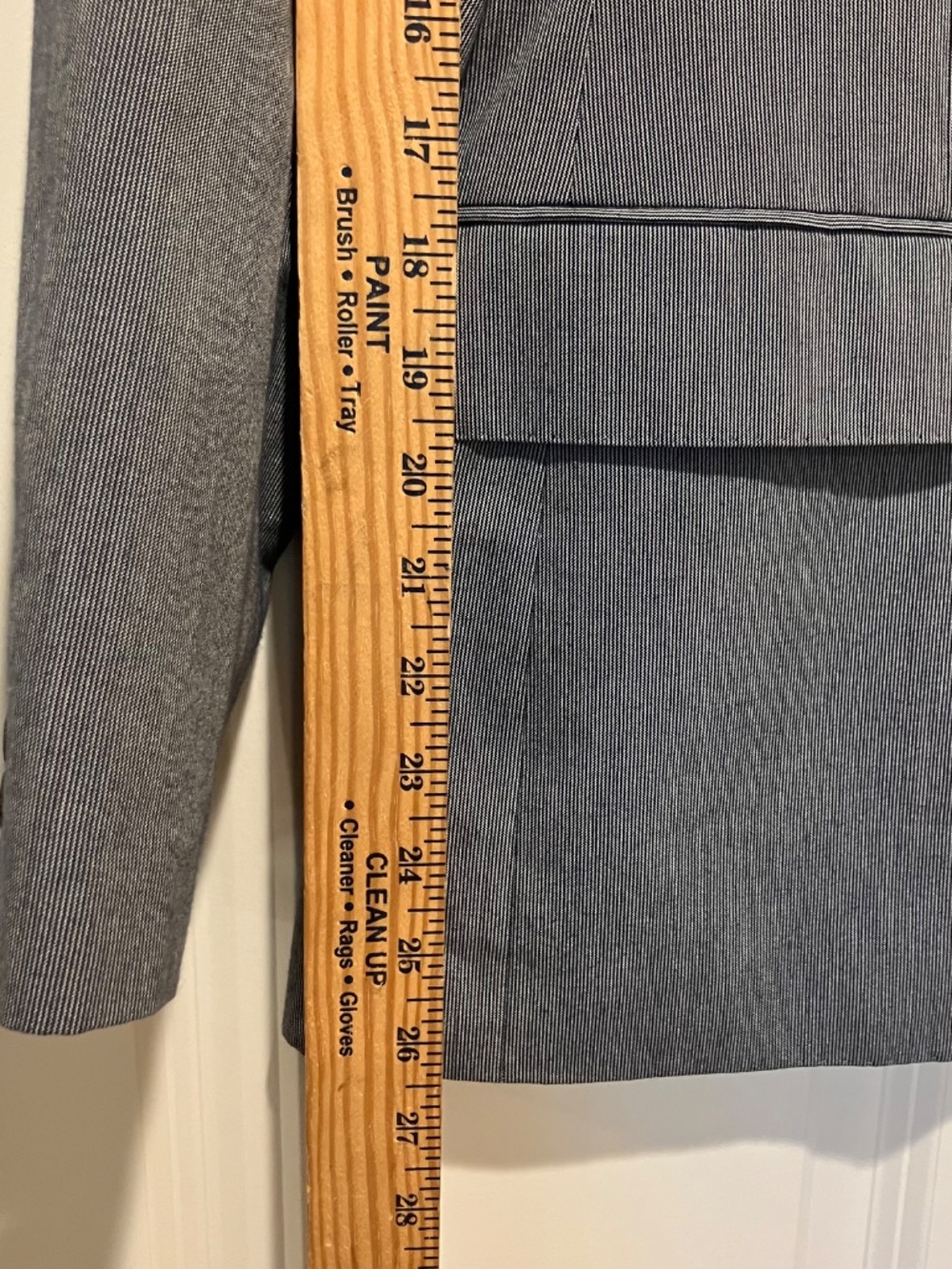 J Crew Ludlow Slim Suit Jacket Blazer Cotton White Navy Stripe - Picture 5 of 10